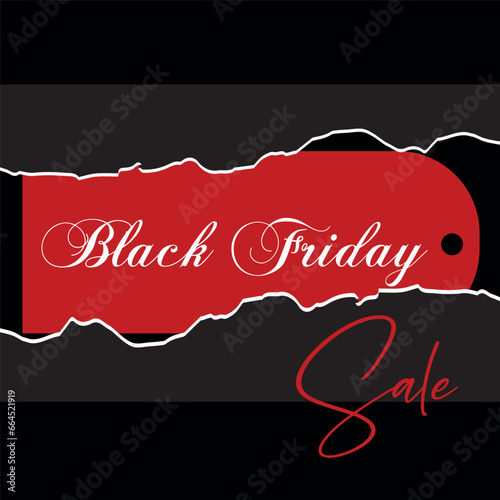 Poster with text BLACK FRIDAY SALE