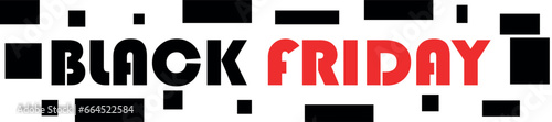 Text BLACK FRIDAY on white background
