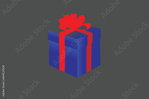 colorful gift boxes isolated on black background, illustration.