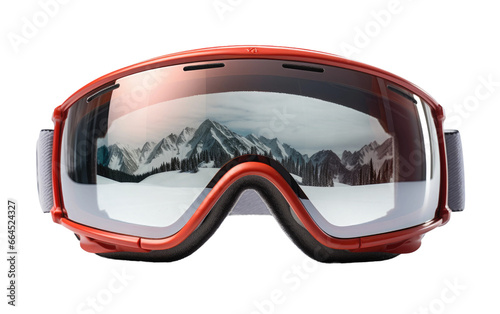Beautiful Ski Glasses Isolated on Transparent Background PNG.