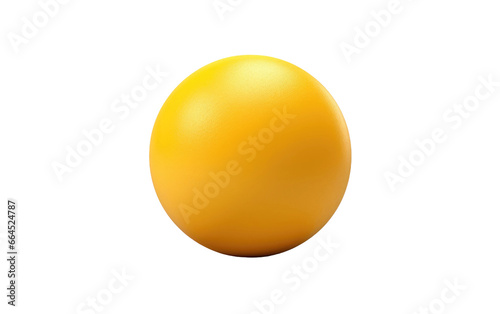 Table Tanis Ball of Yellow Color Isolated on Transparent Background PNG.