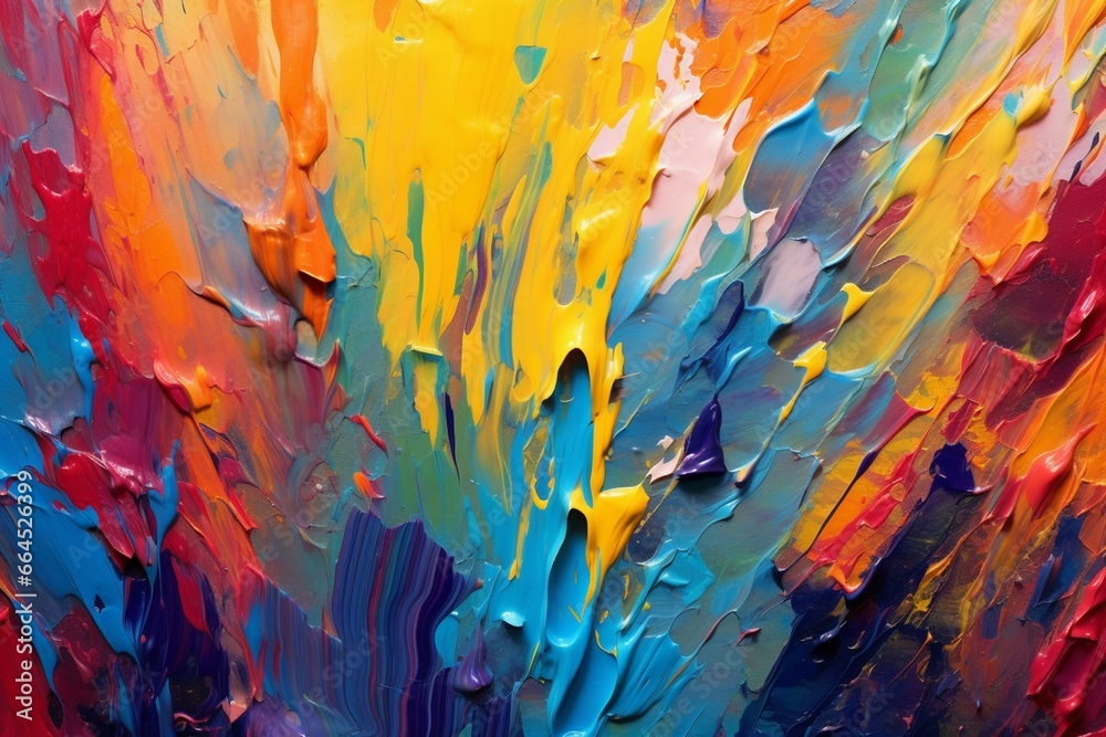vibrant paint strokes backdrop. Generative AI