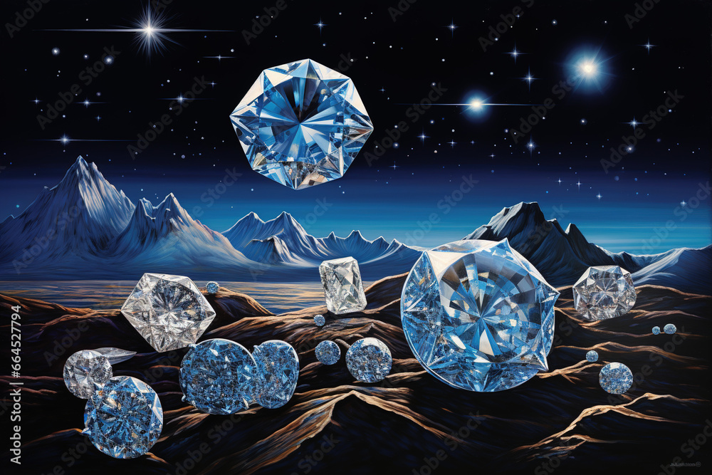  diamond Gemstones - obrazy, fototapety, plakaty 