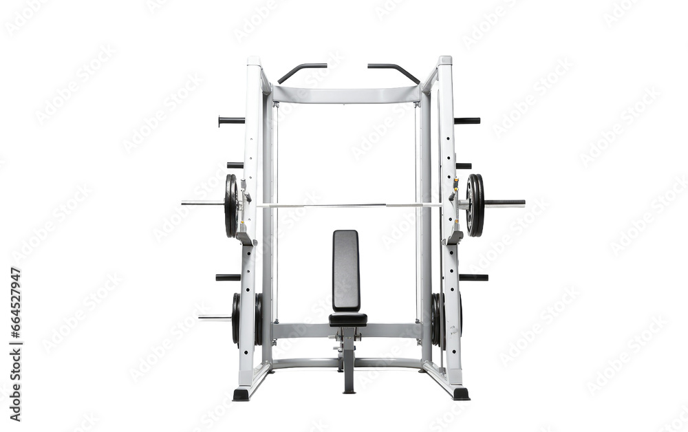 Stunning Smith Machine Isolated on Transparent Background PNG. Stock ...