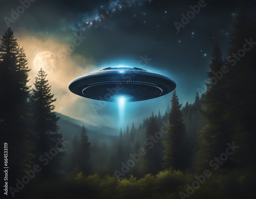 ufo in the woods