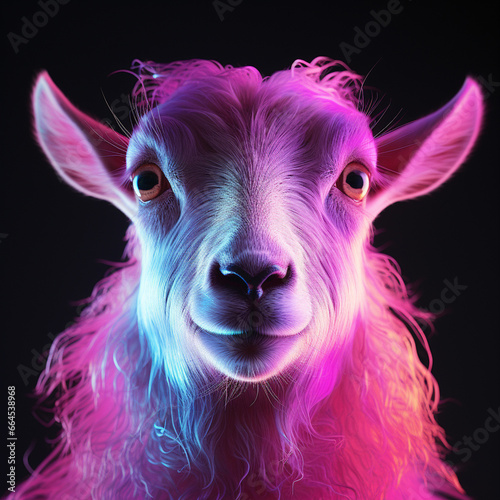 Portrait of a goat generated by ai