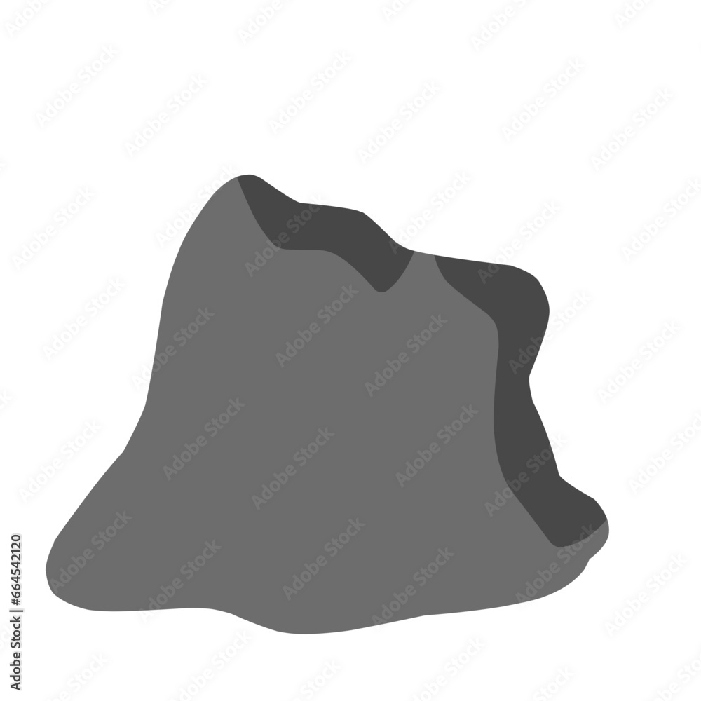 Black Stone Vector Illustration Black Stone Vector Illustration