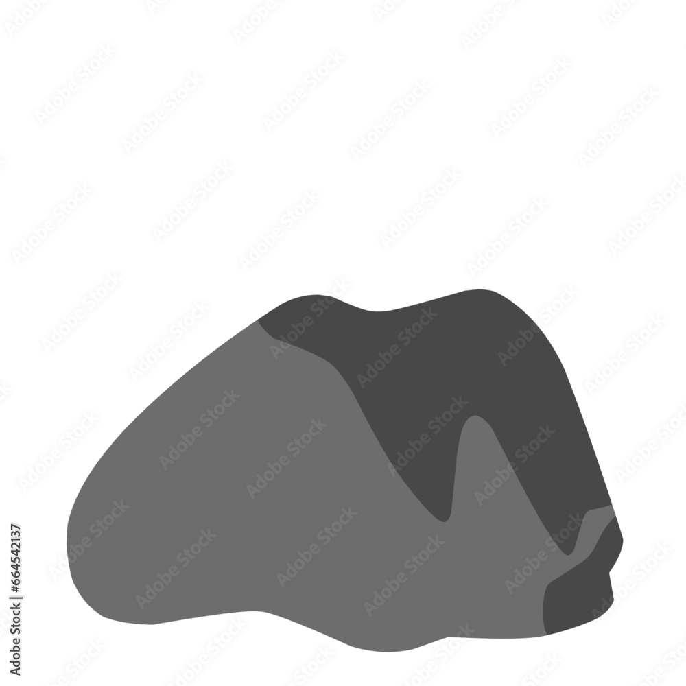 Black Stone Vector Illustration Black Stone Vector Illustration