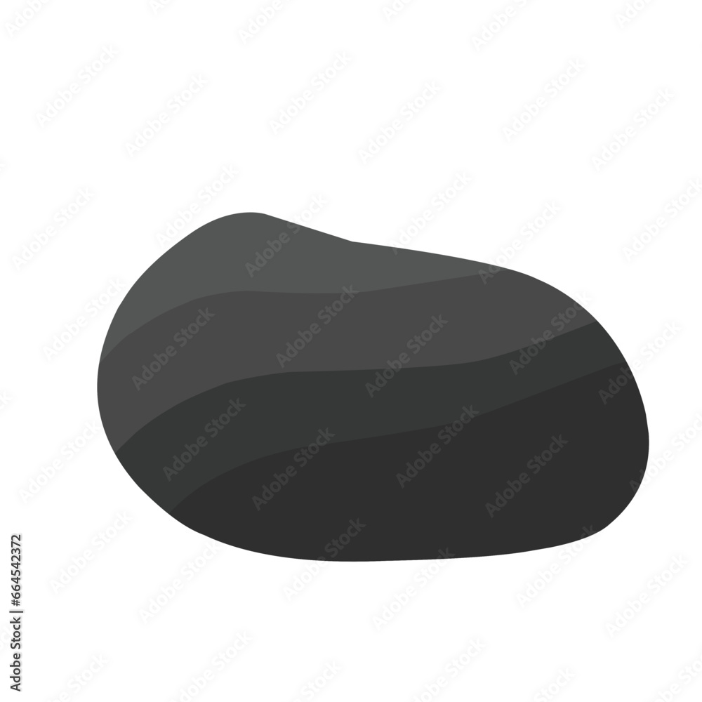Black Stone Vector Illustration Black Stone Vector Illustration