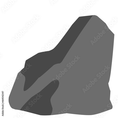 Black Stone Vector Illustration 