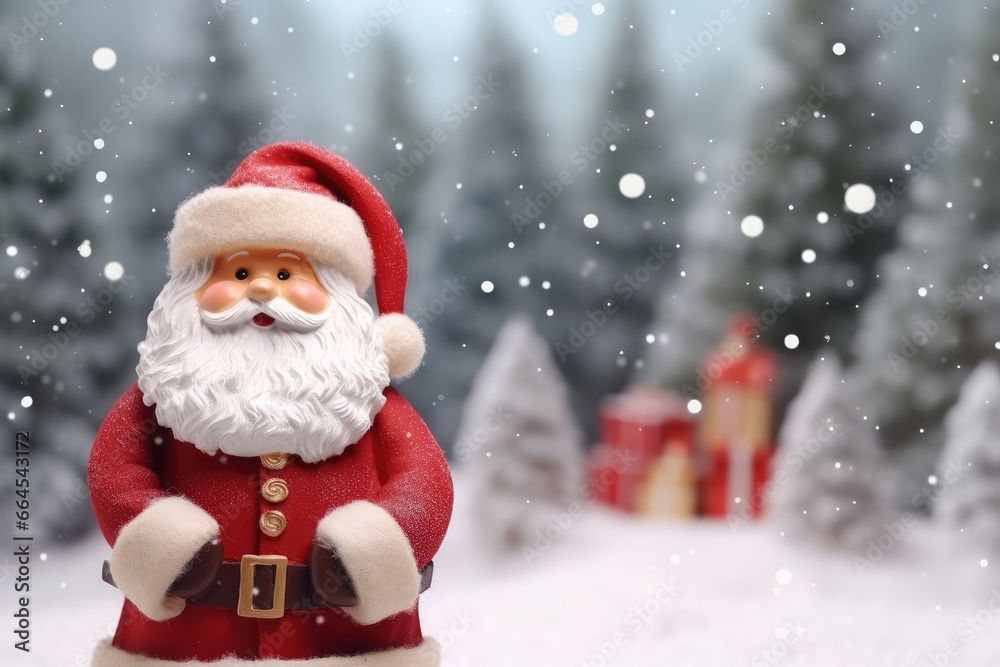 Quirky old bearded Santa Claus in the winter snowy forest. Winter holiday and Christmas concept. New Year's child frost. Quirky old bearded Santa Claus in the winter snowy forest. Winter holiday and Christmas concept. New Year's child frost.