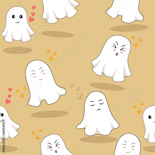 vector ghost illustration without connecting eps 10
