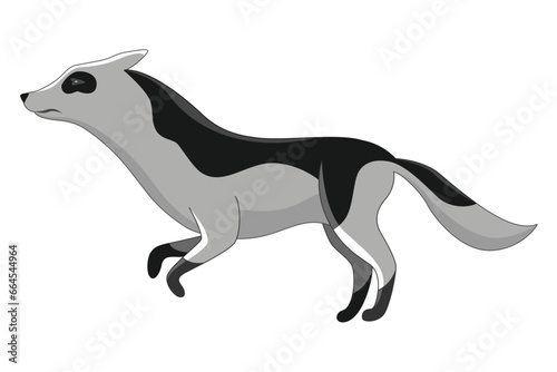 Dog running animation  creature movement. Doggy pose in movement. Character move for games  cartoon or video. Flat vector illustration