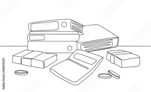 Accounting. One line