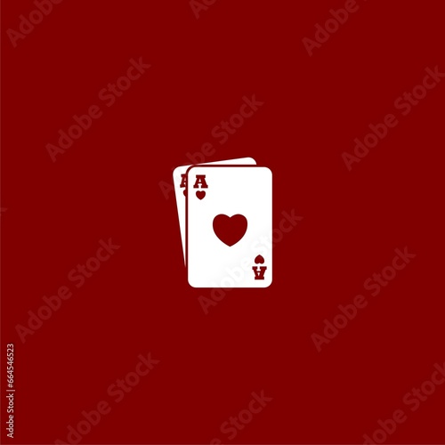 Casino Roulette Casino sign icon  isolated on red background 