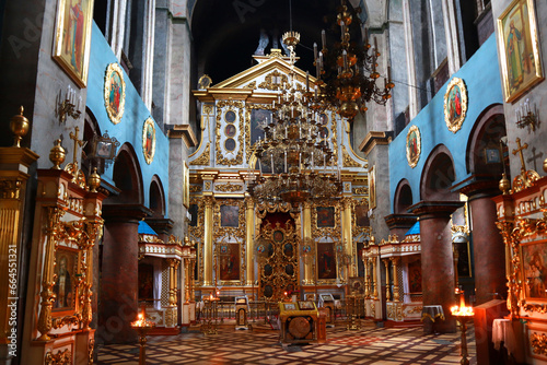  Interior of Transfiguration Cathedral in Chernigov, Ukraine photo
