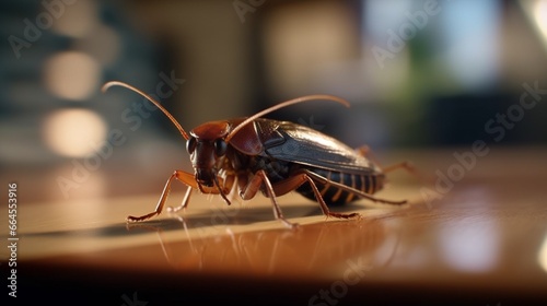 a cockroach in a business suit.Generative AI