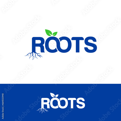 Letter R with root logo design inspiration