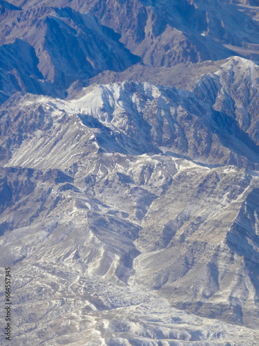 Aerial view of Koh Daman Valley near Charikar in Parwan Provinc, Afghanistan photo