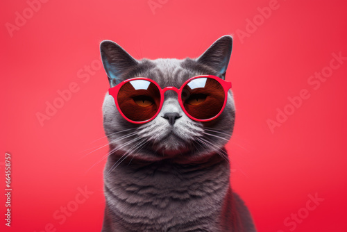 Cat Wearing Sunglasses