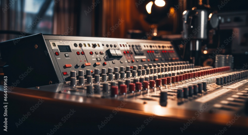 Professional Recording and Broadcasting Studio Equipment: Sleek Hardware and Modern Technology for Optimum Sound Quality Professional Recording and Broadcasting Studio Equipment: Sleek Hardware and Modern Technology for Optimum Sound Quality