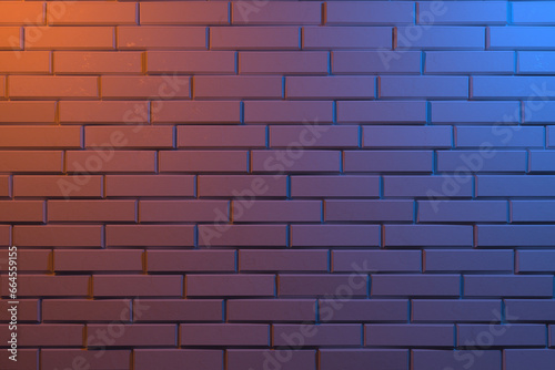 Neon brick wall background concept