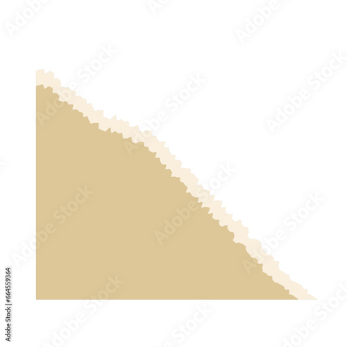 Corner Paper Torn