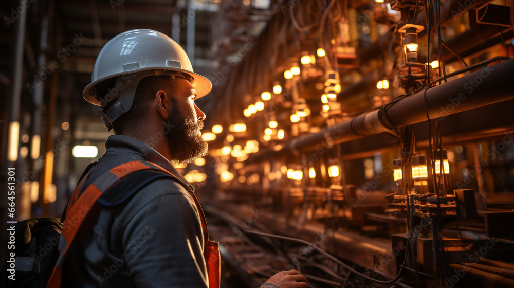A group of civil engineers discussing a construction project while wearing hard hats and standing amid a complex web of scaffolding A group of civil engineers discussing a construction project while wearing hard hats and standing amid a complex web of scaffolding