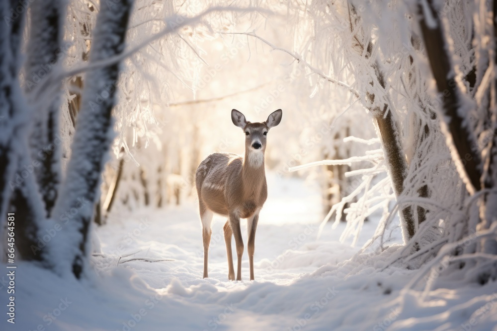 Snow-Clad Enigma: Otherworldly Winter Woods Snow-Clad Enigma: Otherworldly Winter Woods