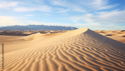 Beautiful Sand Dunes in a Scenic Landscape