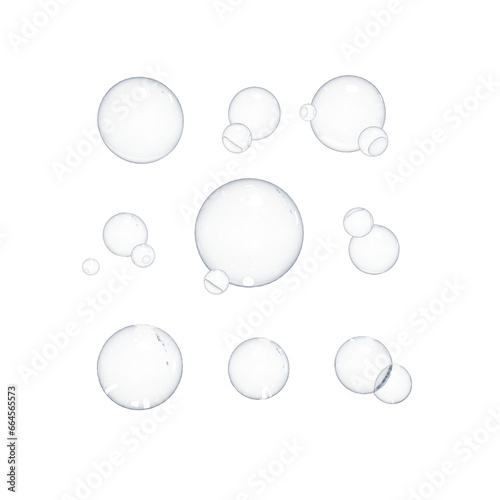 Obraz na plátně Set of bubbles