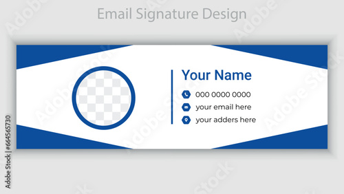 Modern and minimalist email signature design