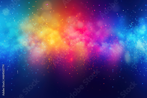 Colorful powder particle explosion background