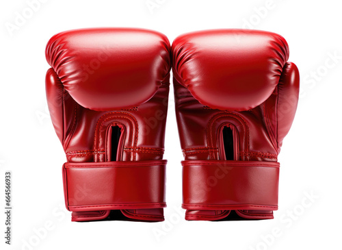 red boxing gloves, isolated