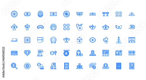 porcelain icon set