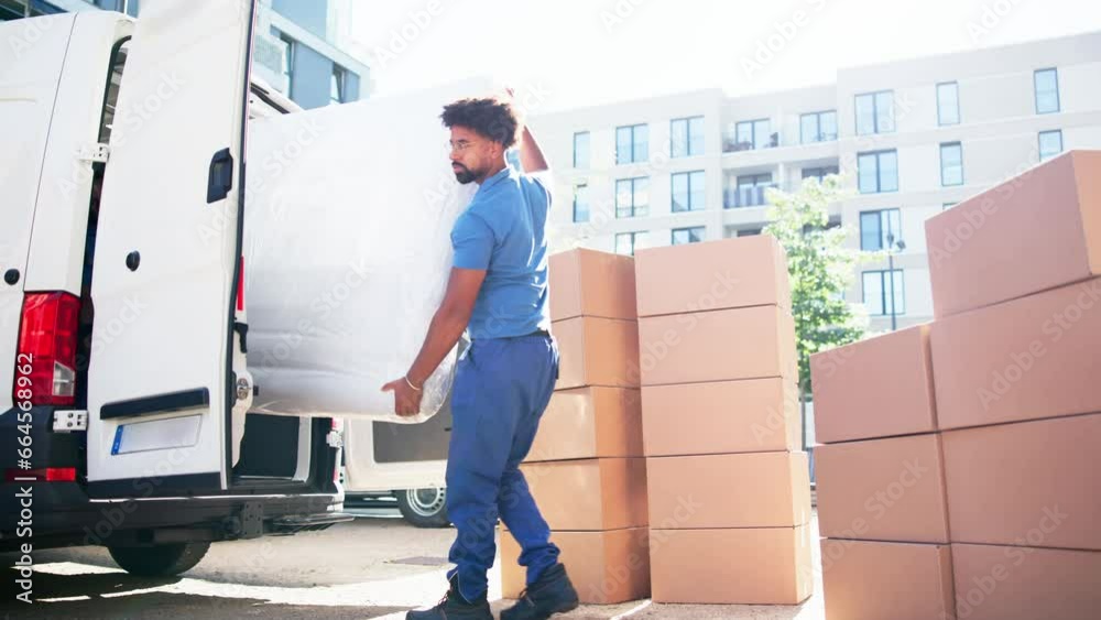 Mattress Move And Delivery Using Mover Truck Mattress Move And Delivery Using Mover Truck