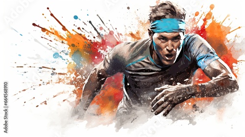Sport, spartan race, mud race, splash style