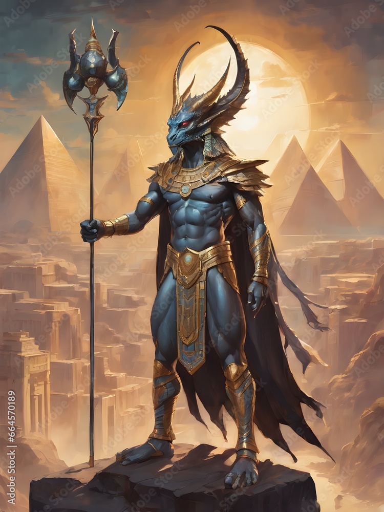 Naklejka premium Egyptian gods