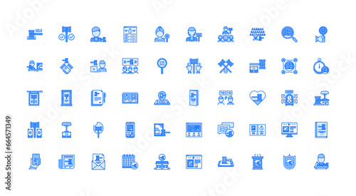 auction icon set