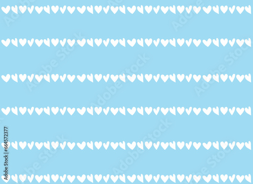 Valentine's day greeting card with hearts, vector illustration
