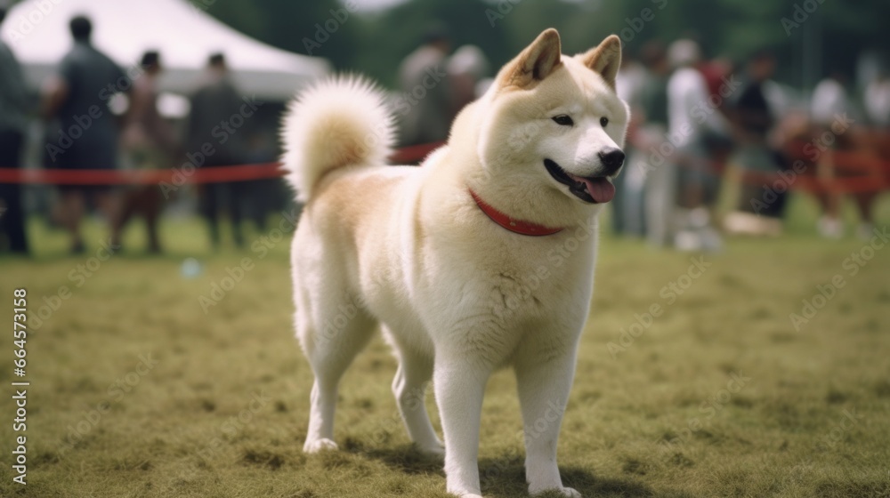 Akita Inu Dog Show Champion
