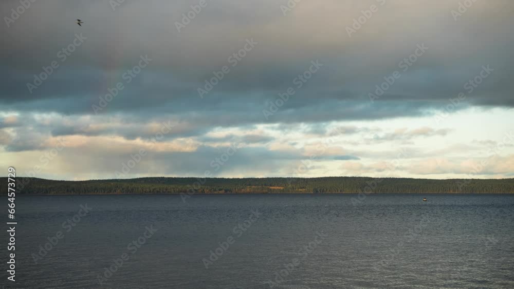 Karelia view of Lake Onega in autumn Karelia view of Lake Onega in autumn