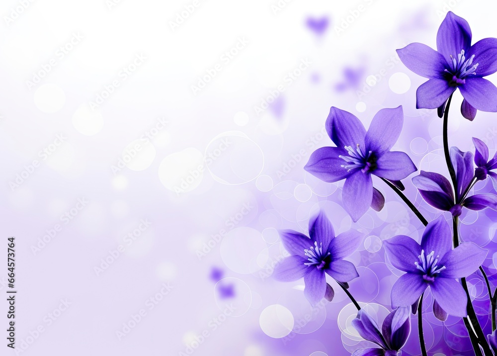 Abstract spring background with purple flowers. Abstract spring background with purple flowers.