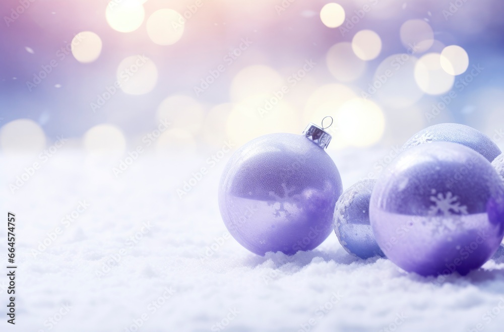 Christmas decorations ball on snow background. Christmas decorations ball on snow background.