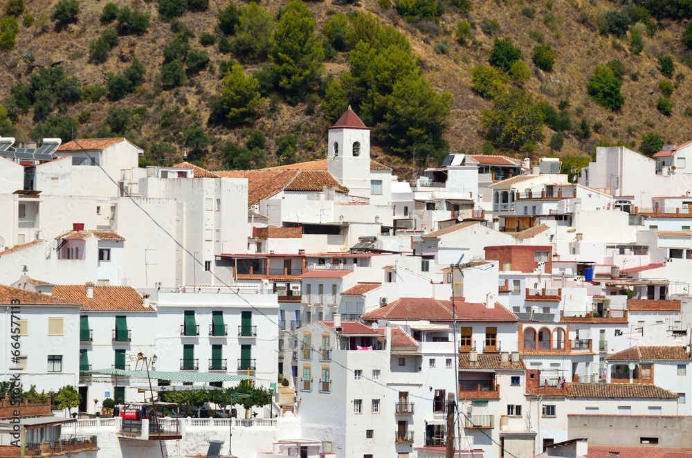 Casas del pueblo blanco de Tolox, provincia de Málaga