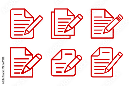 ikona notatnika z długopisem, plik wektorowy