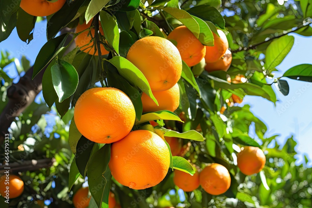 Orange Fruit on Tree. Orange Fruit on Tree.