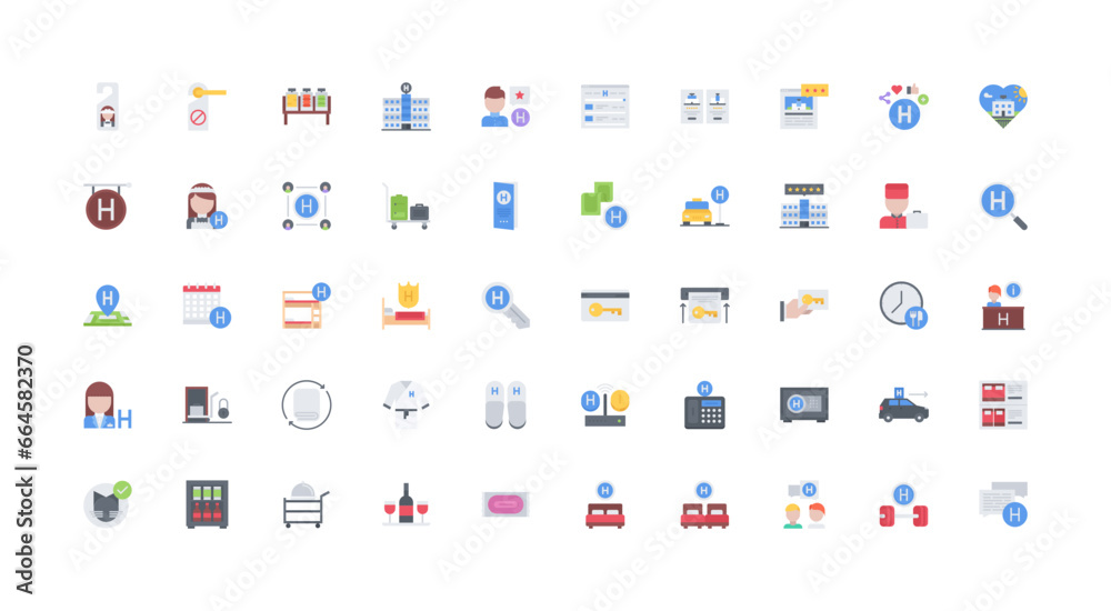 hotel icon set hotel icon set