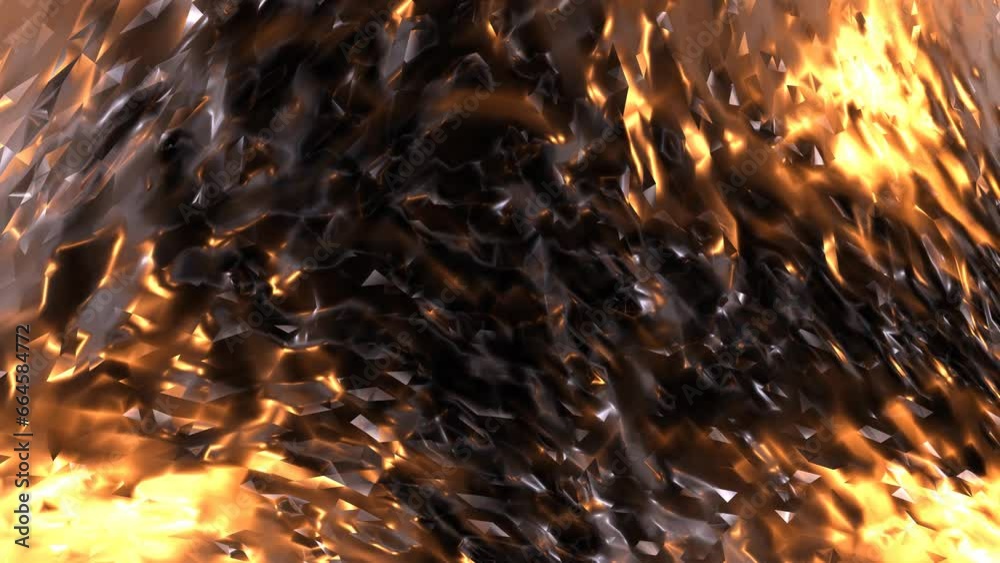 Abstract glowing surface background animation