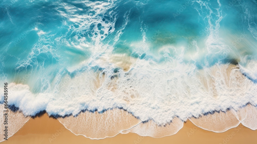 Obraz premium drone view of the beach. Generative AI